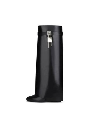 Minimalist Knee Slip-on High Heels Boots