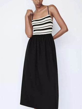 Slim-Fit Knitted Halter Dress