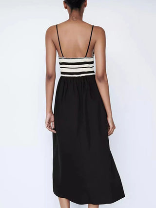 Slim-Fit Knitted Halter Dress