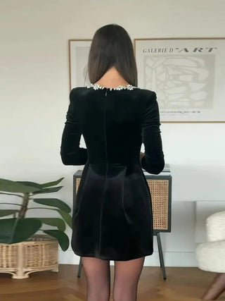 Round Neck Mini Dress